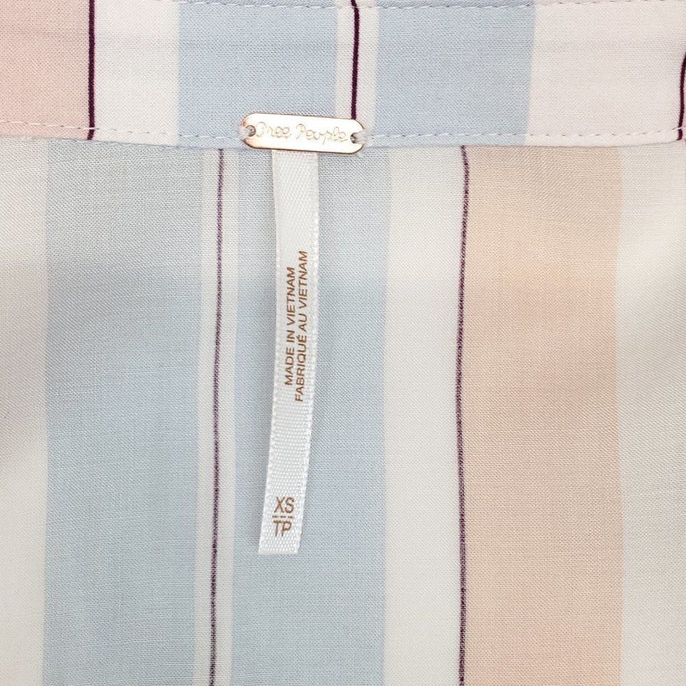 Free People Mackenzie Wrap Top in Ivory Combo - Picture 10 of 11